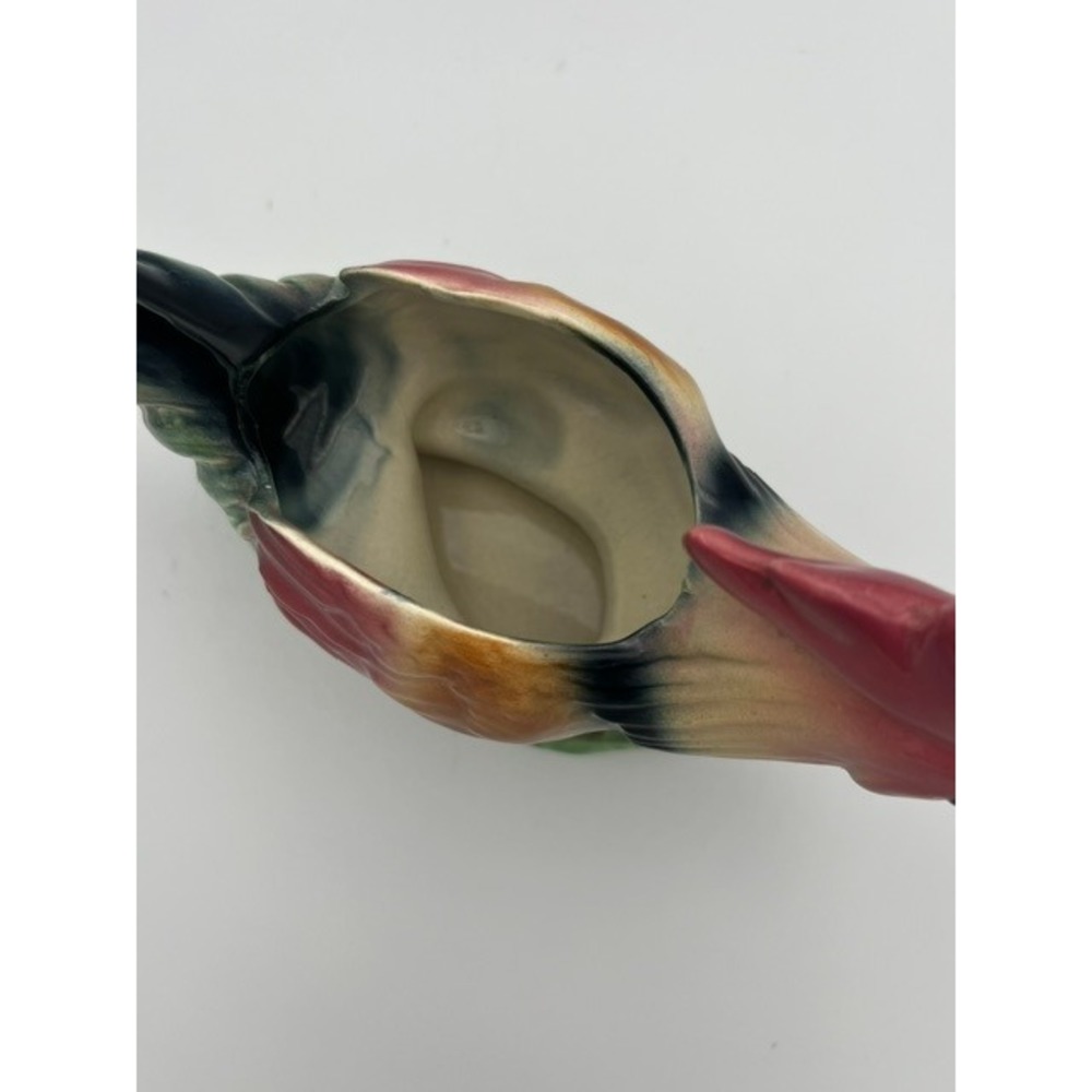Vintage Ceramic Rooster Planter Hand Painted Farmhouse Figurine Multicolored - Picture 13 of 13